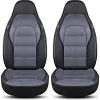 BREMER SITZBEZÜGE Premium Camper stoelhoezen voor Benimar Tessoro T LT2 in Zwart/Grijs (2 losse stoelen)