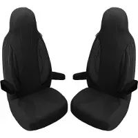 BREMER SITZBEZÜGE Premium Camper stoelhoezen voor Adria WPL403 in Zwart (2 losse stoelen)