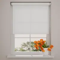 Coulisse Rolgordijn Easy Lichtdoorlatend - Bright White - 130 x 275 cm