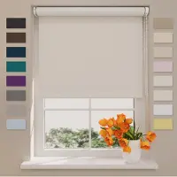 Coulisse Rolgordijn Easy Verduisterend - Off White - 75 x 190 cm