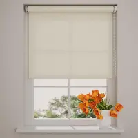 Coulisse Rolgordijn Easy Lichtdoorlatend - Cream - 100 x 190 cm