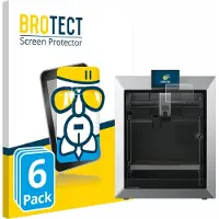 BROTECT Screenprotector 6 Stuks voor Qidi Tech Q2 Beschermglas transparant