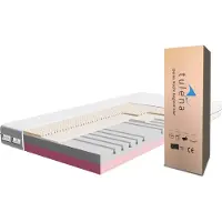 TULENA Matras , 100 x 190 cm, comfortschuim, zacht/medium, H1/H2, Comfort Plus, 18 cm. Dubbelzijdige matras. Antibacteriële hoes met rits