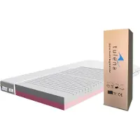 TULENA Matras , 180 x 200 cm, comfortschuim, medium-hard / hard, H4 / H5, basismodel, 14 cm dik. Dubbelzijdige matras. Antibacteriële hoes met rits