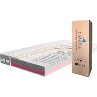 TULENA Matras , 120 x 190 cm, comfortschuim, medium/medium stevig, H3/H4, Comfort Plus, 20 cm. Dubbelzijdige matras. Antibacteriële hoes met rits