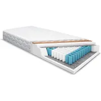 Nordelo Pocketveringmatras DAVIDE, 7 zones, H2, 20 cm, omkeerbaar, met kokosvezel, antiallergeen, 160 x 200 cm