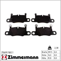 ZIMMERMANN 25691.160.1 Remblokken