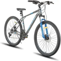 Hiland Matawak elektrische stadsfiets - 26 inch - 250W motor - 60km actieradius - 36V 10.4Ah accu - Shimano 7-versnellingen - Unisex -Grijs