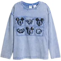 Desigual Shirt blauw / zwart / wit