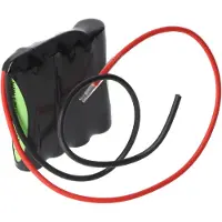 AccuCell Notlichtbatterij NiMH 4,8V 600mAh F1x4 Micro AAA met 200mm kabel
