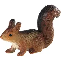 BULLYLAND 64423 - Speelfiguur eekhoorn, ongeveer 5,1 cm groot, gedetailleerd, vrij van PVC, ideaal als klein cadeautje voor kinderen vanaf 3 jaar, bruin