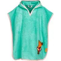 Playshoes Badjas 'DIE MAUS SCHWIMMRING' turquoise / bruin / oranje / rosa
