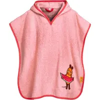 Playshoes Badjas 'DIE MAUS MELONE' chocoladebruin / oranje / rosa / lichtrood