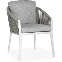 Suns Avero dining tuinstoel rope/aluminium kameel zand met zit- en rugkussen 2 stuks