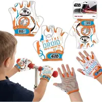 Sarcia.eu STAR WARS BB8 Fietshandschoenen, Kinderbeschermende handschoenen voor fietsen en scooters met klittenbandsluiting, voor jongens