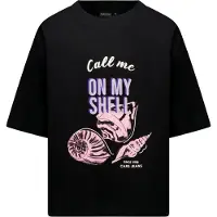 Cars T-shirt zwart Meisjes Katoen Ronde hals Printopdruk - maat 152