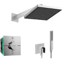 Hansgrohe - Doucheset met inbouwthermostaat, met hoofddeel, chroom SANI21HHH003