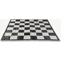 Ubergames Tuin schaakmat, 140x140 cm Schaken Dammen Outdoor Speelmat - met haringen en draagtas