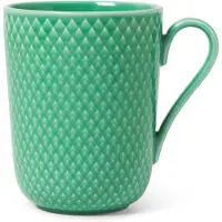 Lyngby Porcelæn Rhombe mok met oor 33 cl Groen