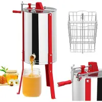 ACXIN Handmatige Honingcentrifuge 2 Ramen Ø 39cm RVS Tangentiële Extractie Deksel