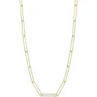 MORI Gold Filté 4,1mm breed collier, Closed-for-Ever, Ronde buis en 24,5mm lang, goud gevuld 1/20
