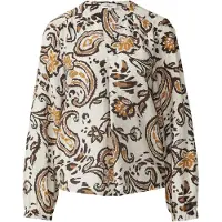 s.Oliver Blouse crème / chocoladebruin / cognac