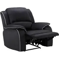 Vente-unique Relaxfauteuil microvezel HERNANI - zwart