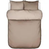 Marc O'Polo Dekbedovertrek Erla Earth Taupe Percal-200 x 200 / 220 cm | 2-Persoons