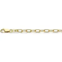 MORI Gold Filté 4,3mm brede armband, Closed-for-Ever, Ronde buis, goud gevuld 1/20