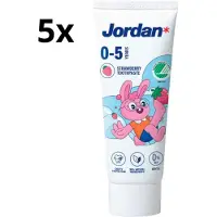 Jordan Tandpasta Junior 0-5 jaar - 5 x 50ml - Voordeelverpakking