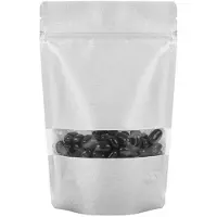 Packlinq Stazakken Rijstpapier Zilver met Venster 14,9x8,9x23,2cm 312 gram