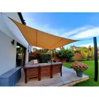 Sunshader SunShade - Schaduwdoek HDPE - Rechthoek - 4x6 m - Piaskowy