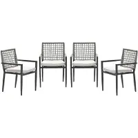 Garden Impressions Florance tuinstoelen set van 4 stapelbaar