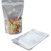 Packlinq Stazakken Rijstpapier Transparant/Zwart 17x9x28,5cm 340 gram