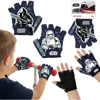 Sarcia.eu STAR WARS Stormtrooper Fietshandschoenen, Kinderbeschermende handschoenen voor fietsen en scooters met klittenbandsluiting, voor jongens