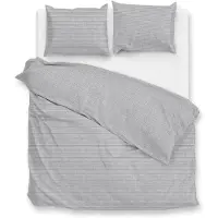 Zohome Zo Home Dekbedovertrek Katoen Stricia di Lino - dove grey 240x200/220cm