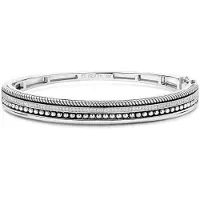 Ti sento Dames Armband - 925 zilver - Zirconia wit - Maat M - 23093ZI