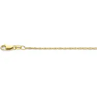 MORI Gold Filté 1,3mm brede armband, Palmier schakel, goud gevuld 1/20