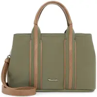 Tamaris Shopper 'Kirsten' lichtblauw / kaki