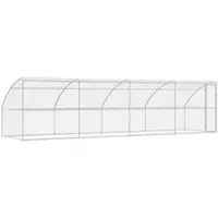 vidaXL Hondenhok 4 st zilver 8 x 2 x 2 m Verzinkt staal