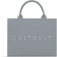Suitsuit Reistas - Weekendtas dames - Reistas handbagage 21x26x13 cm - Sporttas dames - Fusion Reistas handbagage Frosted Grey - Grijs