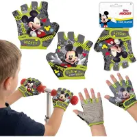 Sarcia.eu DISNEY Mickey Mouse Fietshandschoenen, Kinderbeschermende handschoenen voor fietsen en scooters, klittenbandsluiting, voor jongens