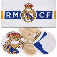 Sarcia.eu Real Madrid SNELDROGEND strandlaken, badhanddoek, voor de voetbalfan STRANDLAKEN KATOEN