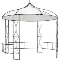 The Living Store De Living Store Paviljoen, 300 x 290 cm, wit, rond