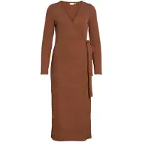 Vila Viraffi Midi Jurk Met V-hals XS EU dames