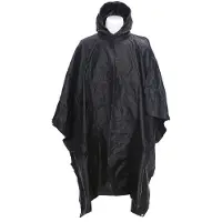 101 Inc Fostex ripstop poncho zwart