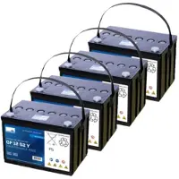 Sonnenschein 4 stuks: GF12 52 Y / GF12-52Y Deep Cycle Gel accu's (12V 60 Ah)