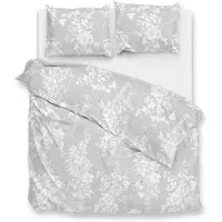 Zohome Zo Home Dekbedovertrek Katoen Ibisco di Lino - dove grey 200x200/220cm