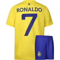 Kingdo Ronaldo Al-Nassr Voetbaltenue Thuis - 2025-2026 - Voetbal Tenue Kinderen - Shirt en Broekje - Jongens en Meisjes - Volwassenen - Heren en Dames - Maat 140