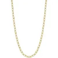 MORI Gold Filté 4,5mm breed collier, Closed-for-Ever, Ronde schakel, goud gevuld 1/20
